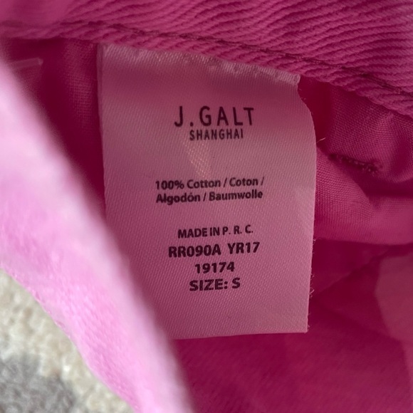 J Galt Highrise Pink Cargo Style Jeans - Picture 11 of 14